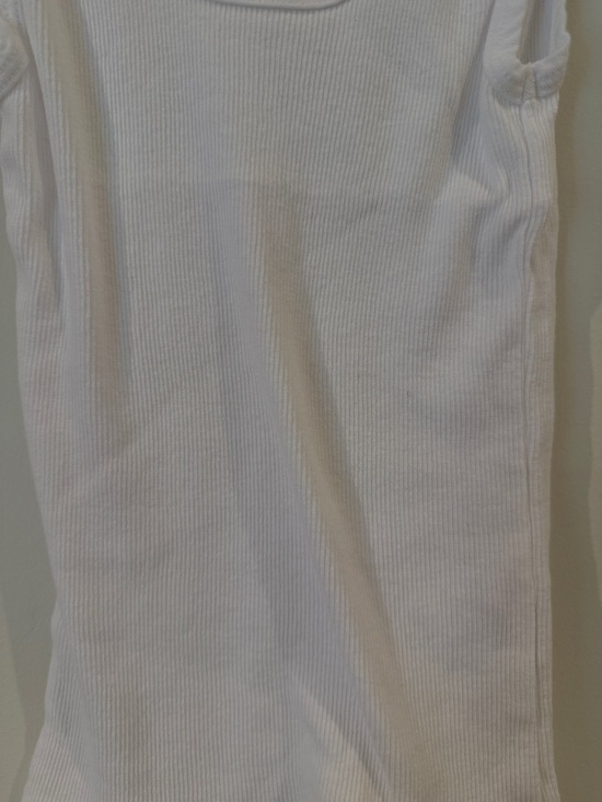 Perfect White Ribbed Tank Top - White XS - Picture 2 of 5
